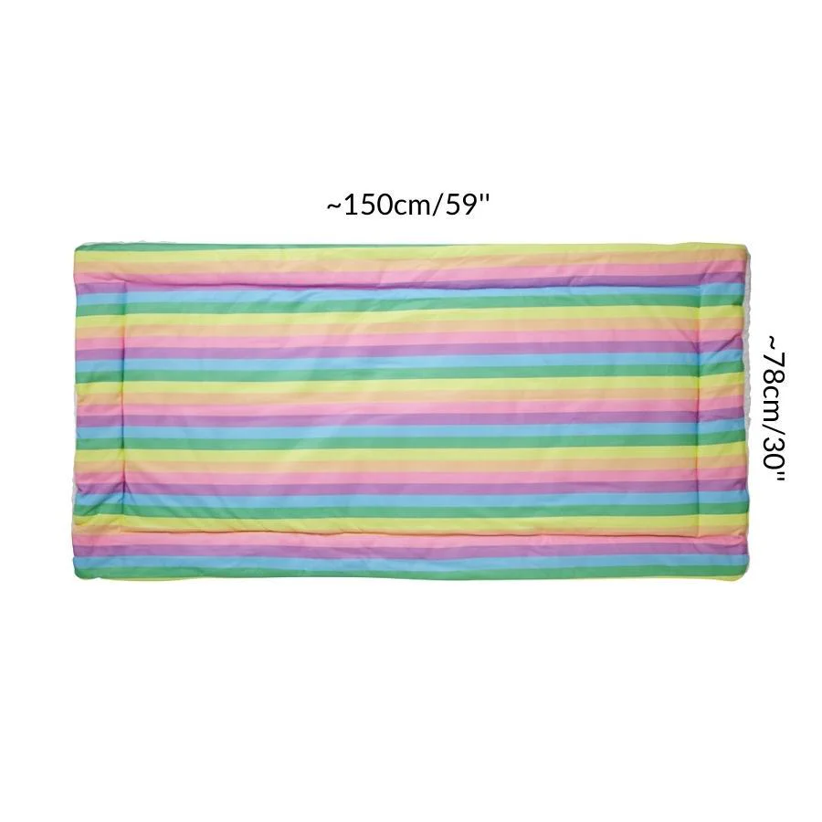 Set of 2 Plush Fleece Liners for Guinea Pigs | Rainbow Collection - Image 4
