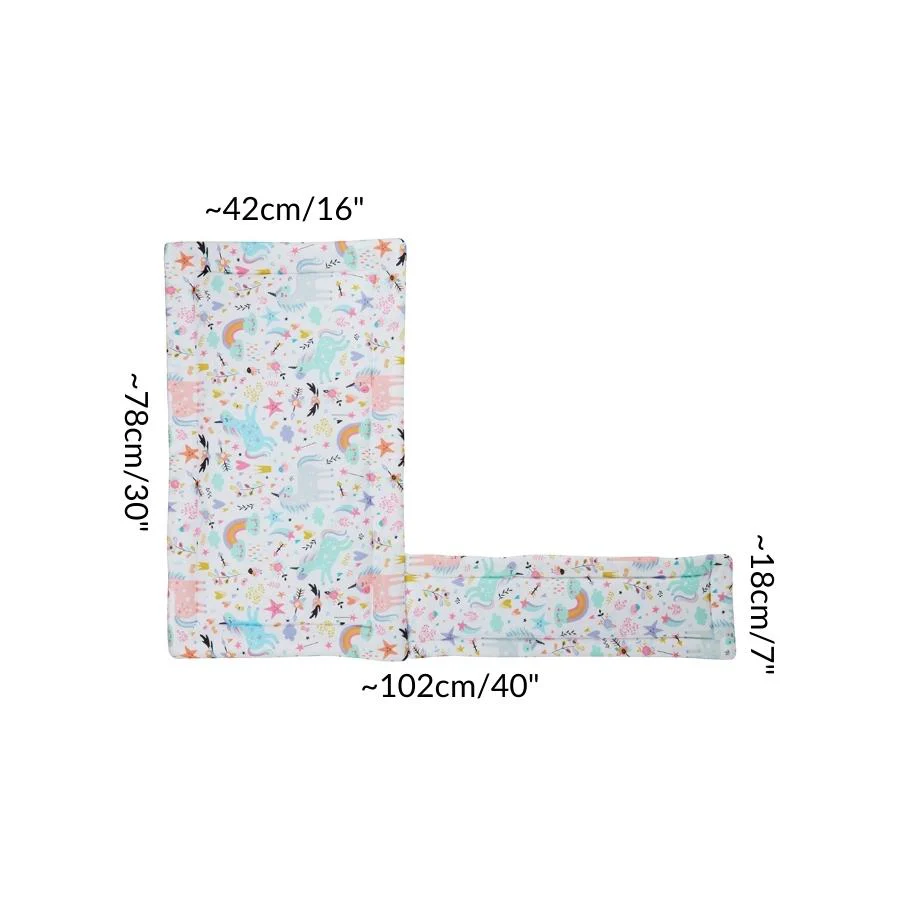 Set of 2 Plush Fleece Liners for Guinea Pigs | Unicorn Collection - Image 6