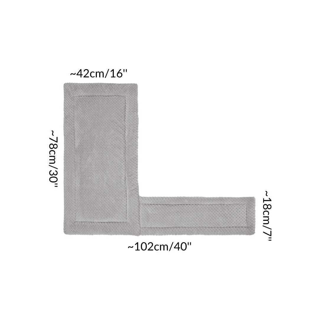 Set of 2 Extra Soft Fleece Liners for Guinea Pigs | Velvet Gray - Image 5