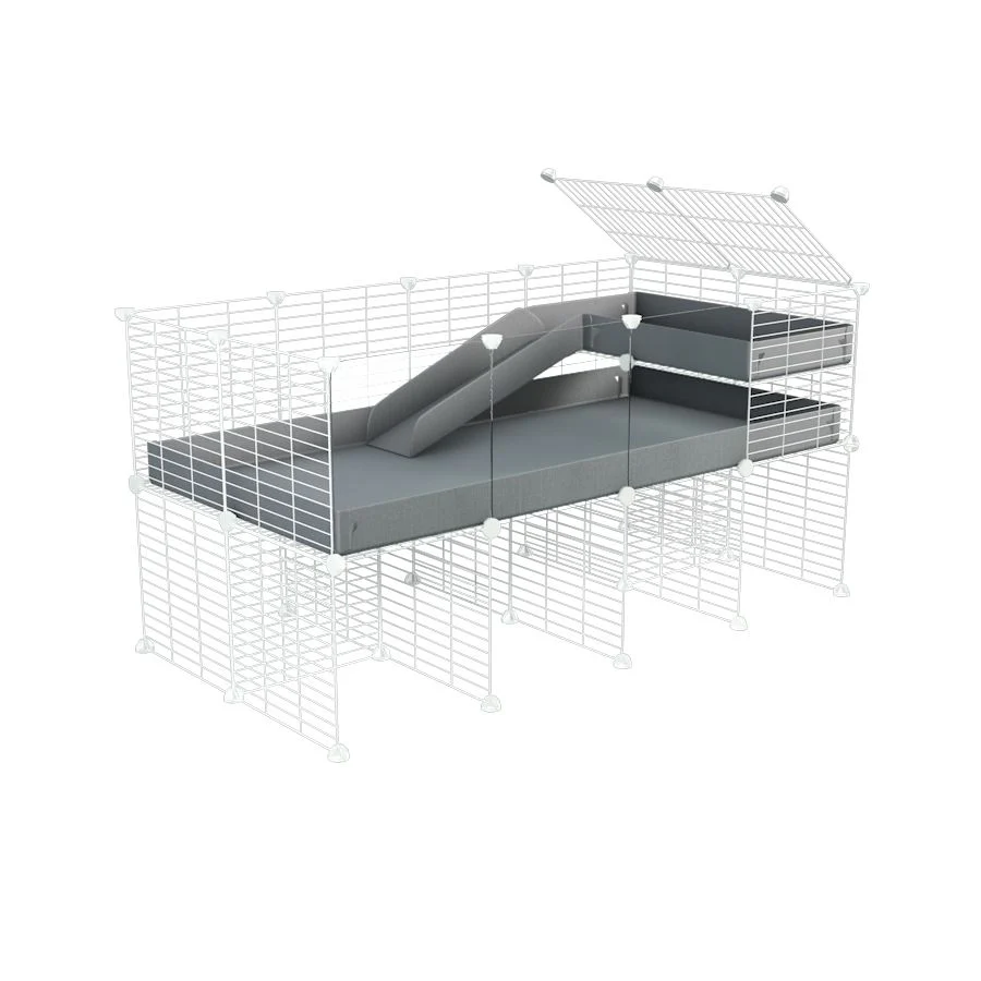 4x2 C&C Guinea Pig Cage with Loft & Stand - Image 10