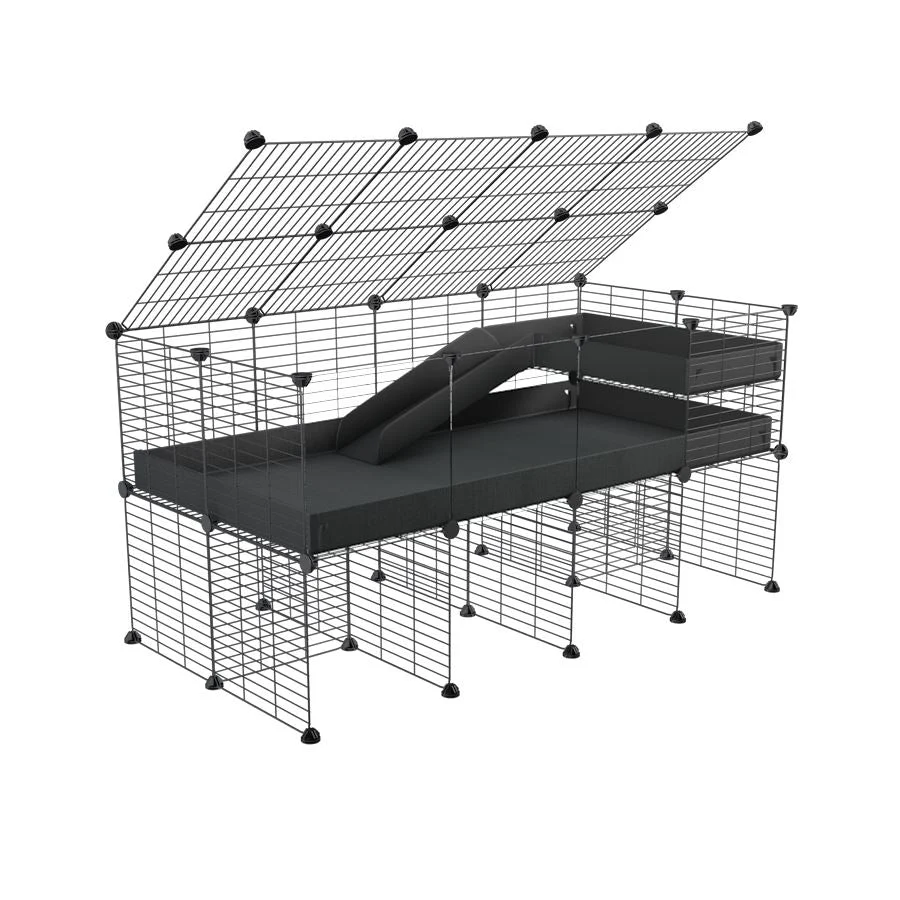 4x2 C&C Guinea Pig Cage with Loft & Stand - Image 13