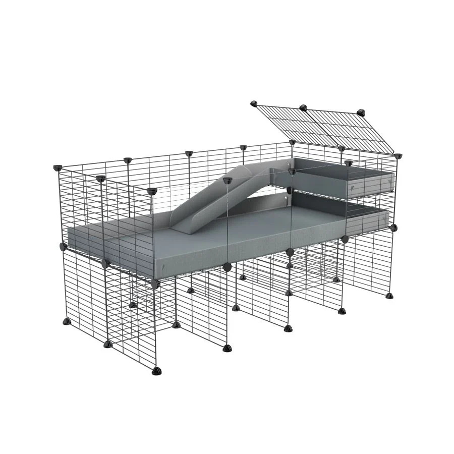 4x2 C&C Guinea Pig Cage with Loft & Stand - Image 4