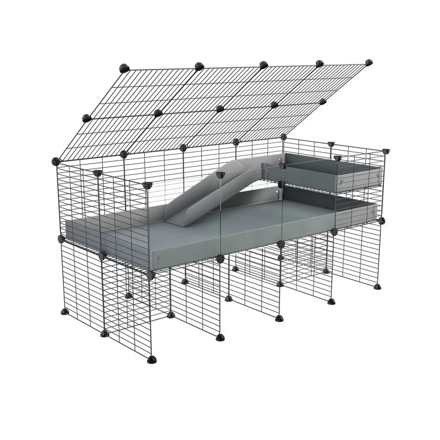 4x2 C&C Guinea Pig Cage with Loft & Stand - Image 6