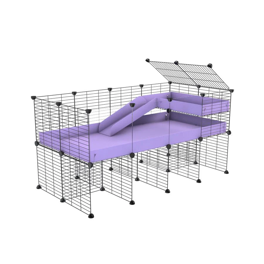 4x2 C&C Guinea Pig Cage with Loft & Stand - Image 7
