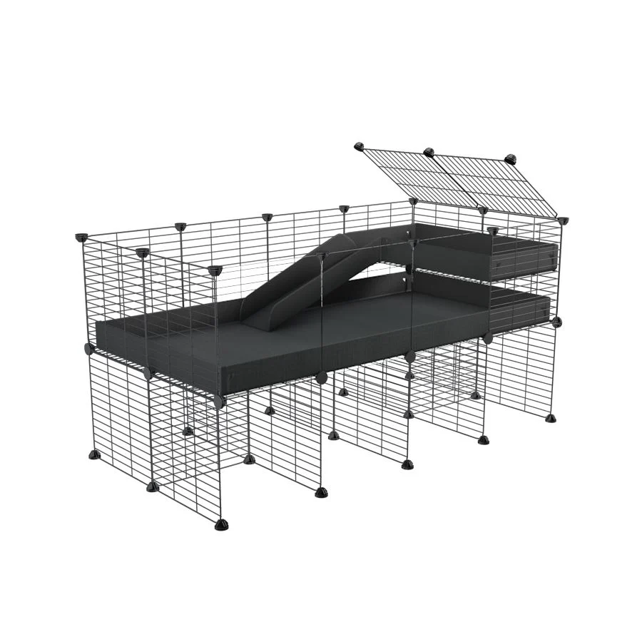 4x2 C&C Guinea Pig Cage with Loft & Stand - Image 9