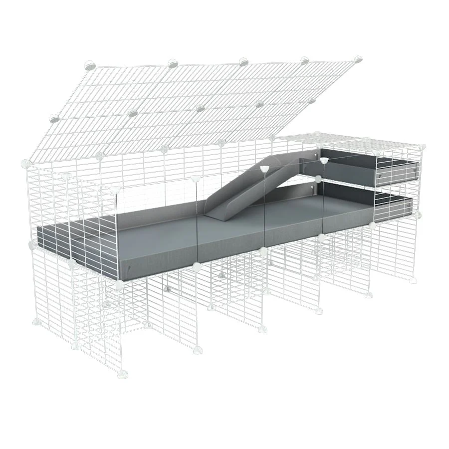 5x2 C&C Guinea Pig Cage with Loft & Stand - Image 5