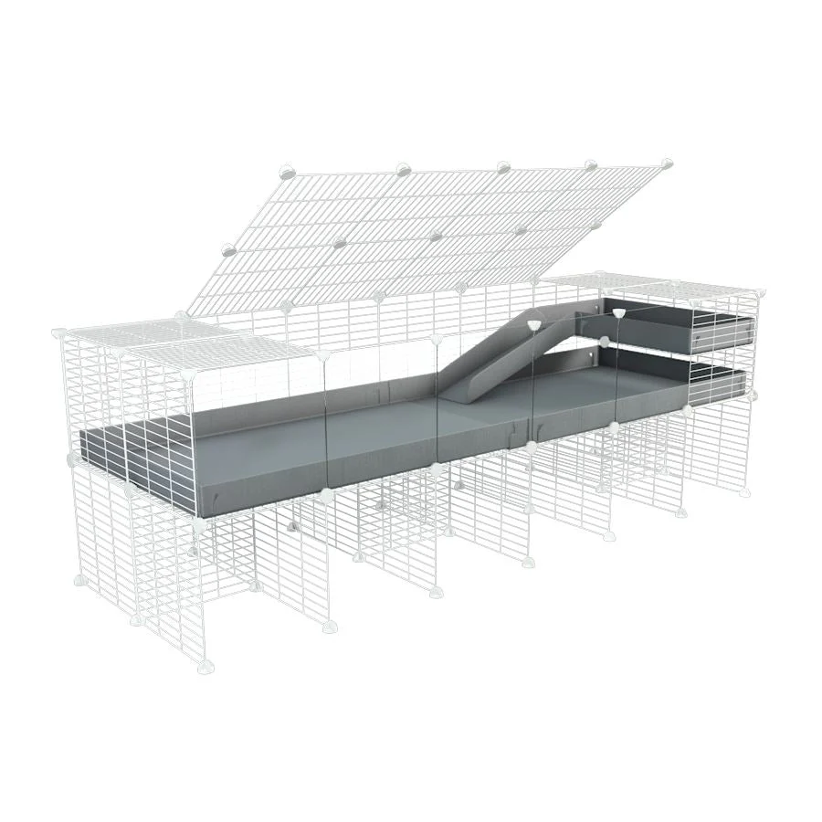 6x2 C&C Guinea Pig Cage with Loft & Stand - Image 9