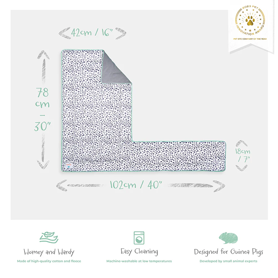 Plush Fleece Liner for Guinea Pigs | Dalmation Collection - Image 8