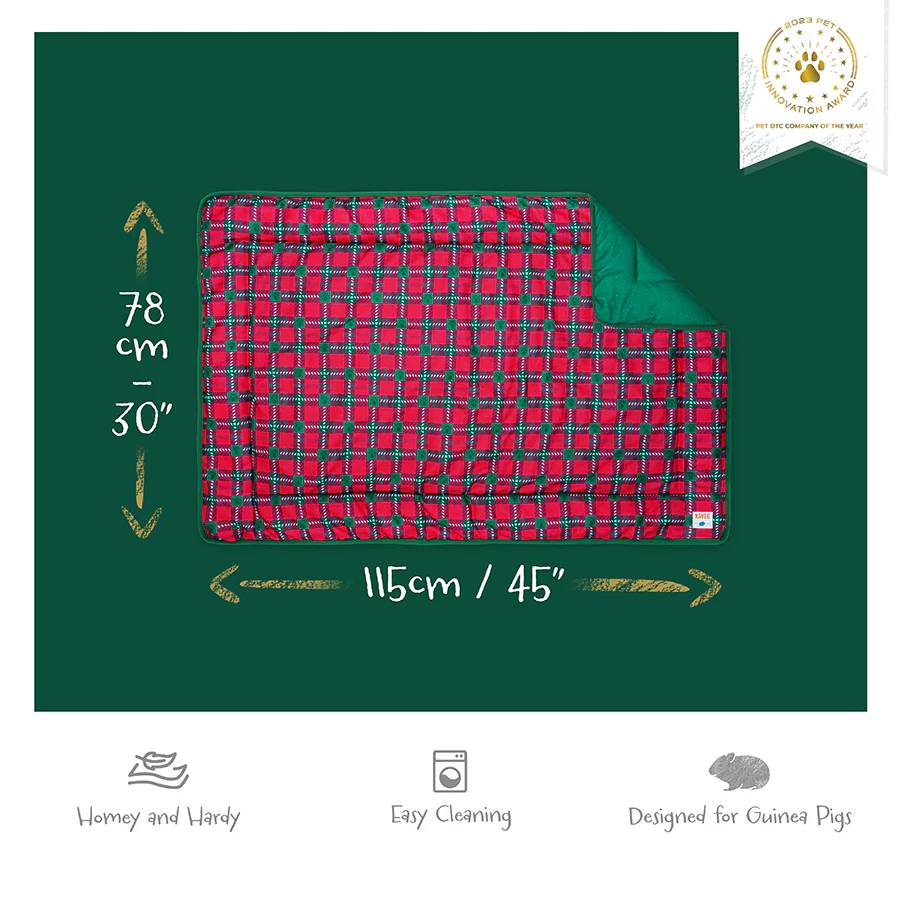 Guinea Pig Fleece Liner | Merry Pigmas Collection - Image 5