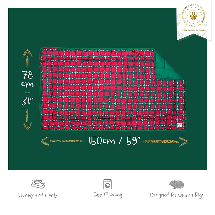 Guinea Pig Fleece Liner | Merry Pigmas Collection - Image 6