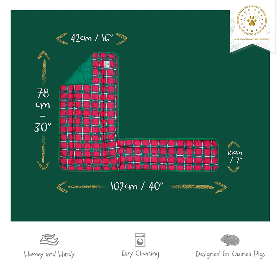 Guinea Pig Fleece Liner | Merry Pigmas Collection - Image 8