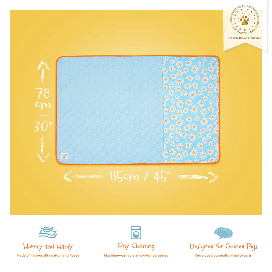 Plush Fleece Liner for Guinea Pigs | Daisy Collection - Image 3