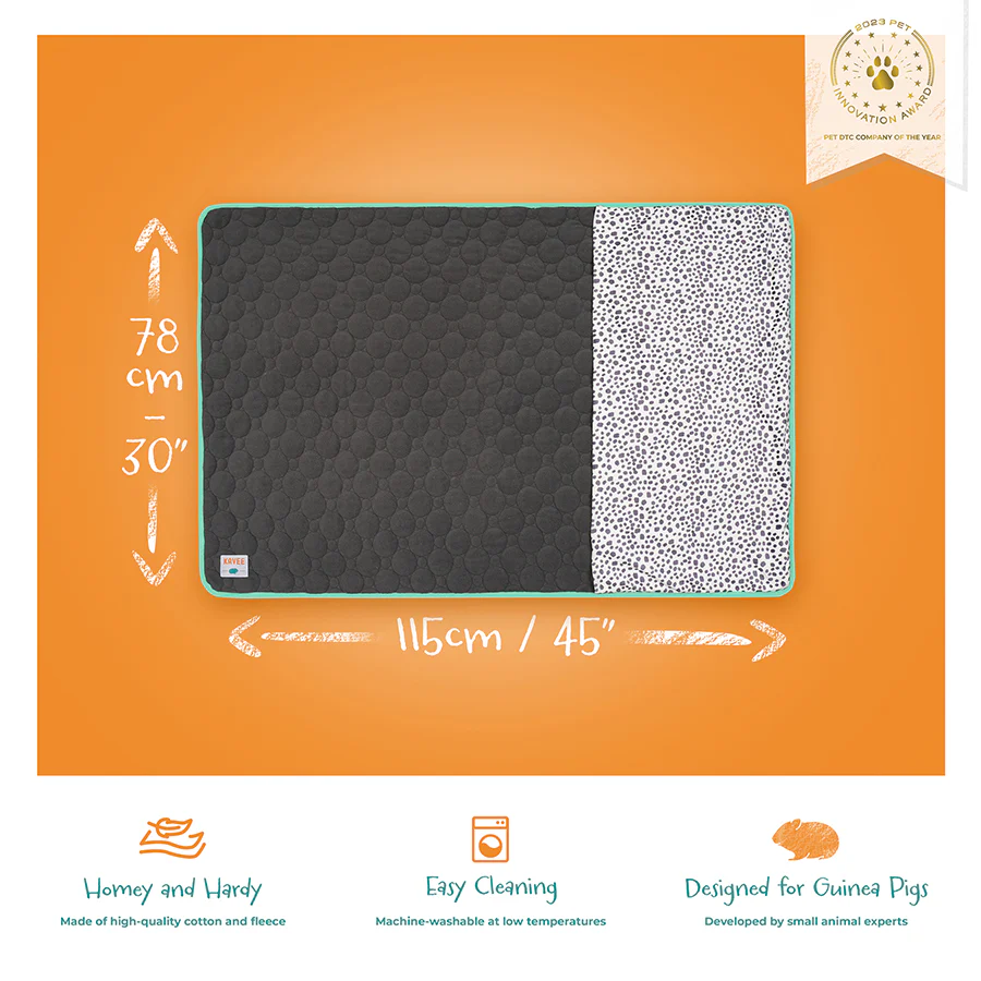 Plush Fleece Liner for Guinea Pigs | Dalmatian Collection - Image 3
