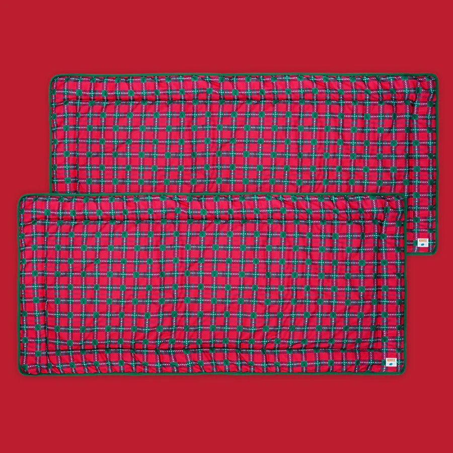 Set of 2 Plush Fleece Liners for Guinea Pigs | Merry Pigmas Collection - Image 3