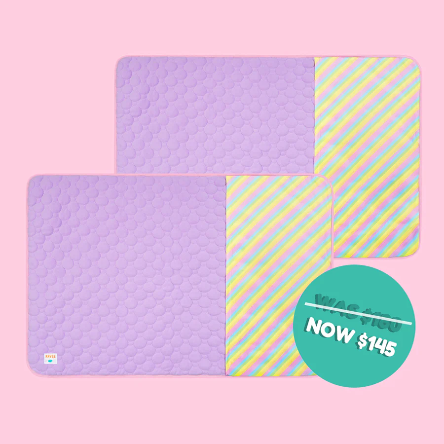 Set of 2 Pocket Fleece Liners for Guinea Pigs | Rainbow Collection - Image 4