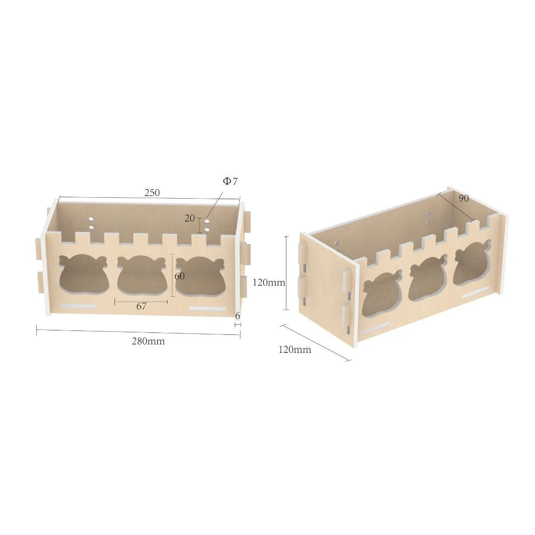 Royal Wooden Hay Rack Made for Chivalrous Cavies - Image 3